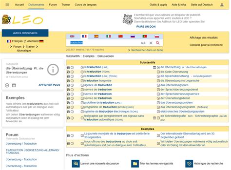 dico leo allemand français.